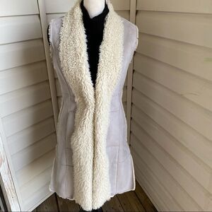 Nic + Zoe Faux Fur Shearling Vest Coat